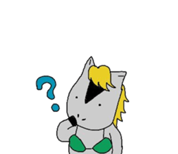 Horse in a swimsuit sticker #3924630