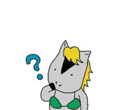 Horse in a swimsuit sticker #3924630