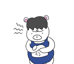 Horse in a swimsuit sticker #3924637