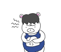 Horse in a swimsuit sticker #3924637