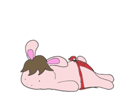 Horse in a swimsuit sticker #3924638