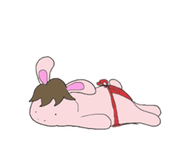 Horse in a swimsuit sticker #3924638