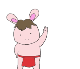 Horse in a swimsuit sticker #3924642