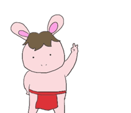 Horse in a swimsuit sticker #3924642