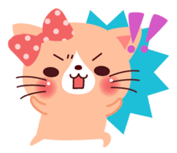 Pink kitty sticker #3924692