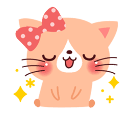 Pink kitty sticker #3924696