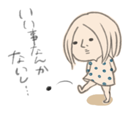 Negative Negative girl. sticker #3924728