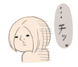 Negative Negative girl. sticker #3924747