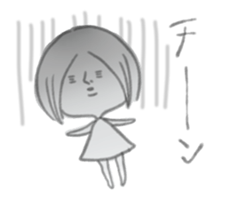 Negative Negative girl. sticker #3924756