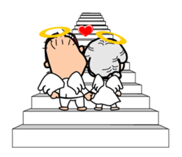 "One Day" Grandma and grandpa. 2 sticker #3925405