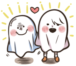 Ghost with a Boy sticker #3925527