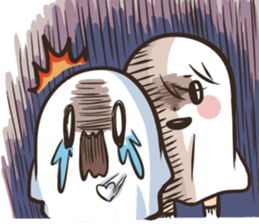 Ghost with a Boy sticker #3925528