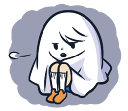 Ghost with a Boy sticker #3925532