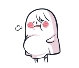 Ghost with a Boy sticker #3925535