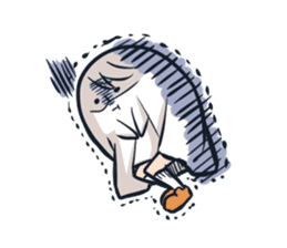 Ghost with a Boy sticker #3925537