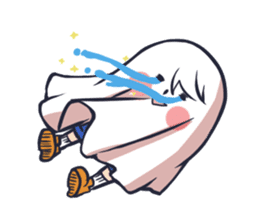 Ghost with a Boy sticker #3925538