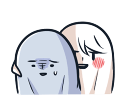 Ghost with a Boy sticker #3925539