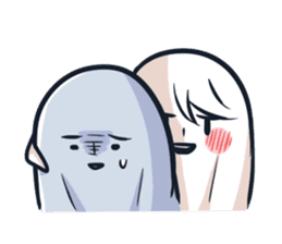 Ghost with a Boy sticker #3925539