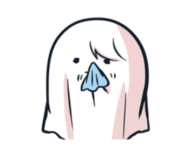 Ghost with a Boy sticker #3925541