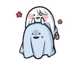 Ghost with a Boy sticker #3925543