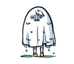 Ghost with a Boy sticker #3925544