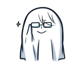 Ghost with a Boy sticker #3925545