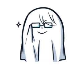 Ghost with a Boy sticker #3925545