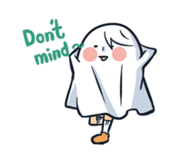 Ghost with a Boy sticker #3925546