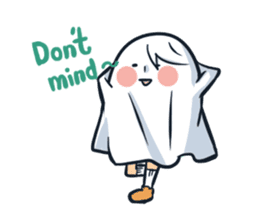 Ghost with a Boy sticker #3925546