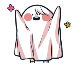 Ghost with a Boy sticker #3925554