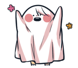 Ghost with a Boy sticker #3925554