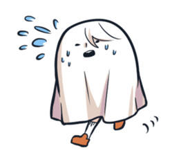 Ghost with a Boy sticker #3925555