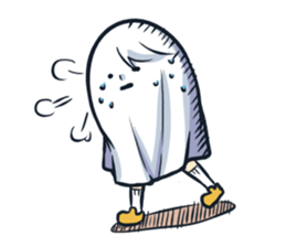Ghost with a Boy sticker #3925556