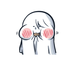 Ghost with a Boy sticker #3925562