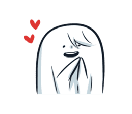 Ghost with a Boy sticker #3925563