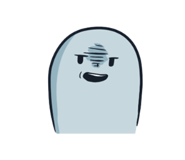 Ghost with a Boy sticker #3925565