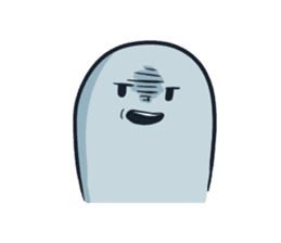 Ghost with a Boy sticker #3925565