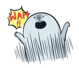 Ghost with a Boy sticker #3925566