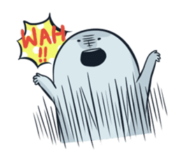 Ghost with a Boy sticker #3925566