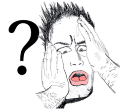 Humanity crying sticker #3926765