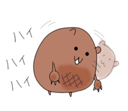 Hamburg steak bear sticker #3928027