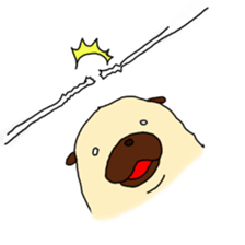PUG&BIRD STICKER! sticker #3928215