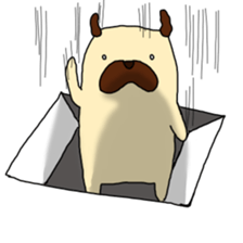 PUG&BIRD STICKER! sticker #3928245