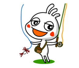 Holiday of kokopelli. Fly fishing sticker #3928407