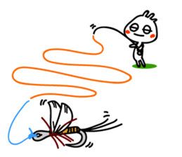 Holiday of kokopelli. Fly fishing sticker #3928413