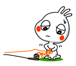 Holiday of kokopelli. Fly fishing sticker #3928422