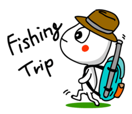 Holiday of kokopelli. Fly fishing sticker #3928424