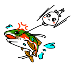 Holiday of kokopelli. Fly fishing sticker #3928438