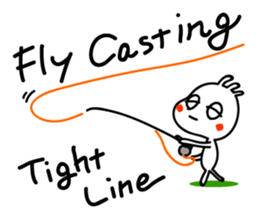 Holiday of kokopelli. Fly fishing sticker #3928441