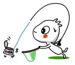 Holiday of kokopelli. Fly fishing sticker #3928443